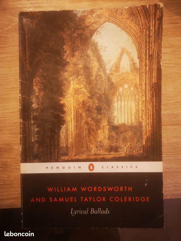 Lyrical Ballads (en anglais) William Wordsworth et Samuel Coleridge (occasion/used) (image 1)