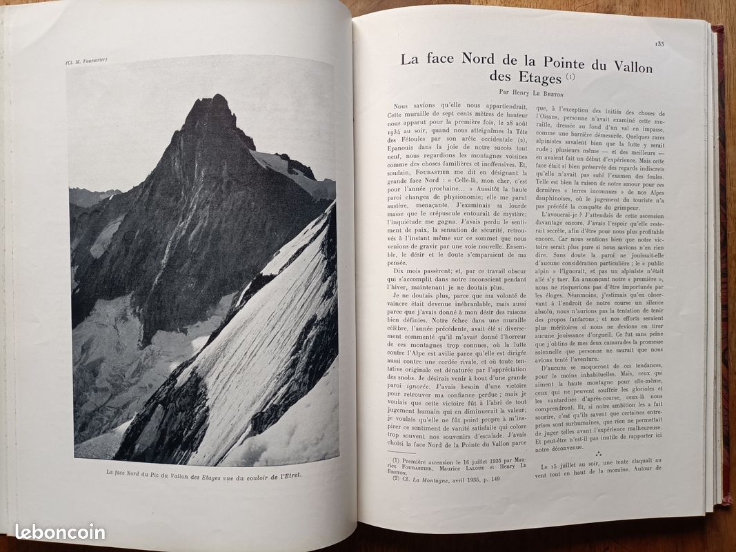 (alpinisme, pyrénéisme, spéléologie, Samivel) La MONTAGNE, revue du Club alpin français. Année 1936 complète, reliée (image 8)