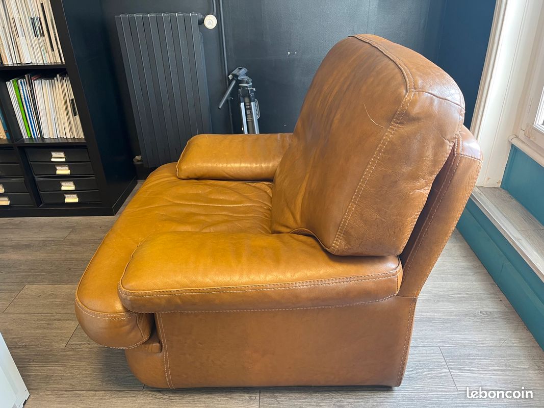 2 Fauteuils en cuir (image 2)