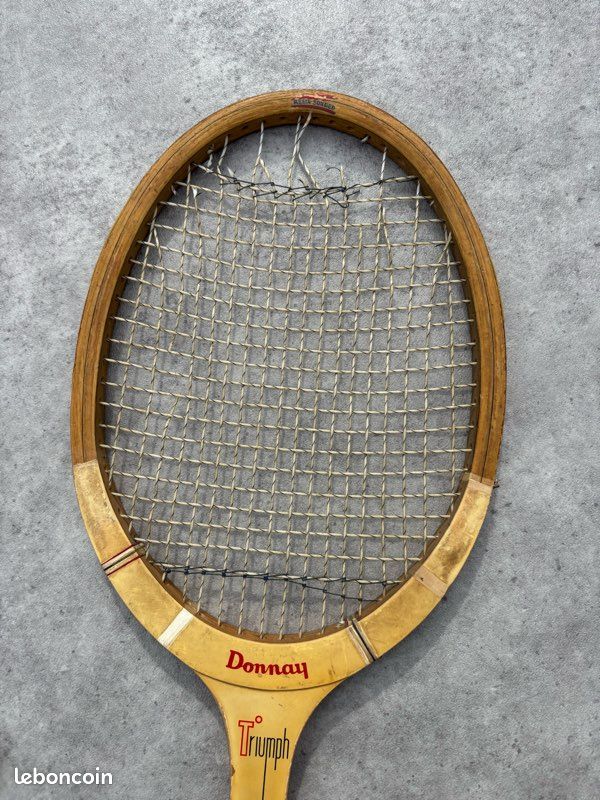 RAQUETTE EN BOIS Vintage Donnay - Elle - International Tennis Team EUR 19,99 - FR