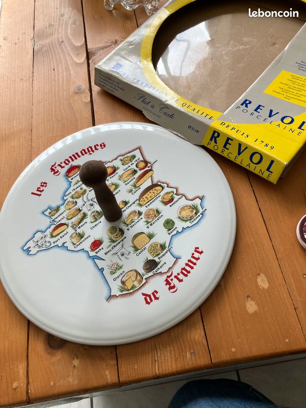 Plateau à fromages rectangulaire en porcelaine Revol France