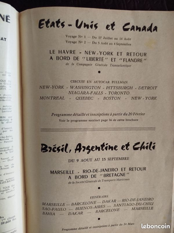Voyages et séjours 1958 (image 3)