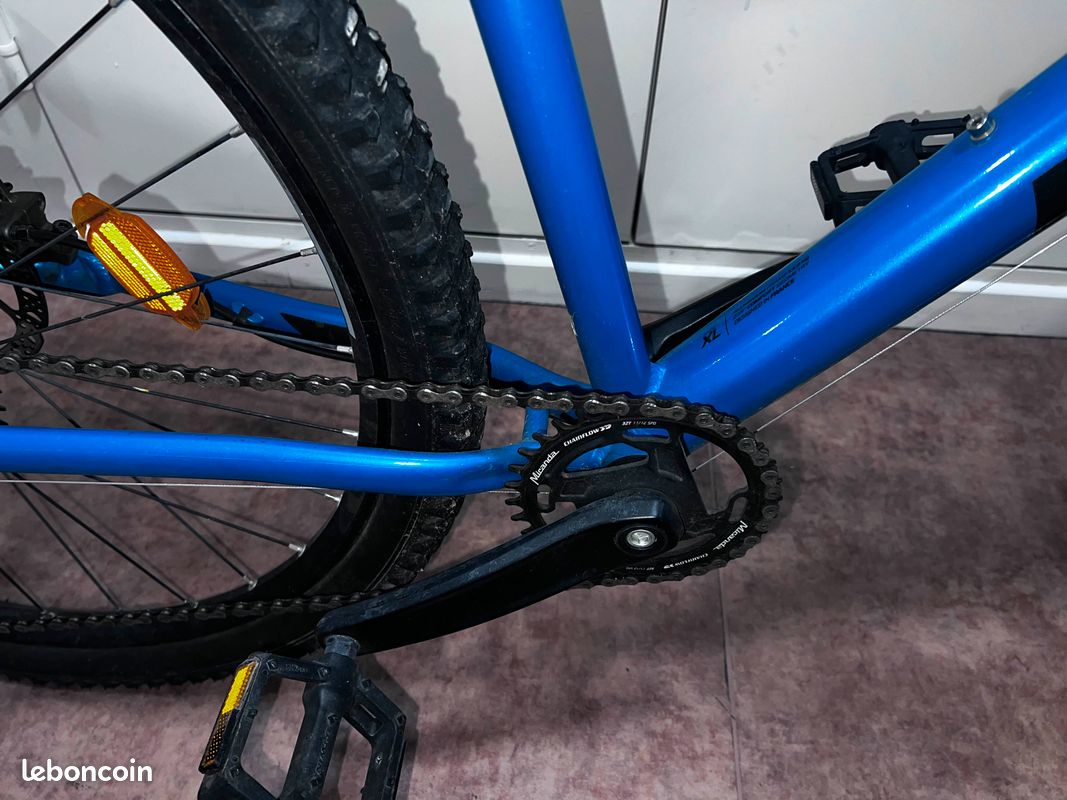 VTT ROCKRIDER ST 540 Bleu - Homme - Taille Cadre 44cm (XXS) - Pédales Shimano - Neuf