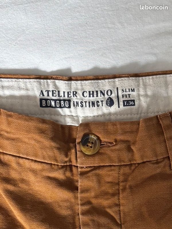 Pantalon chino camel homme/ado (image 5)