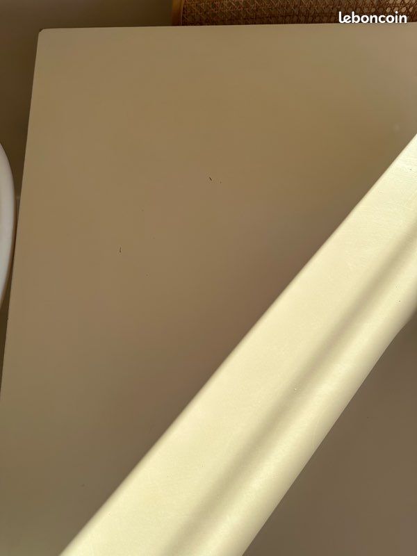Table à manger Maisons du Monde 4-6 personnes - Plateau blanc & pieds bois (image 2)