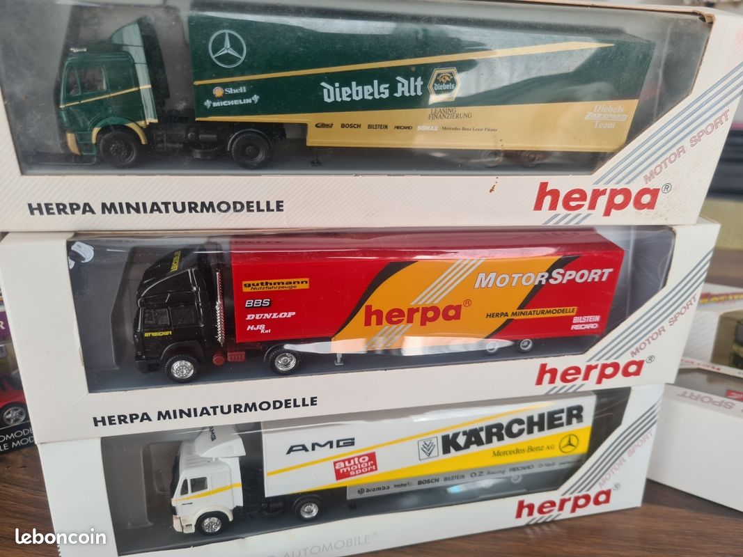 Camion Semi-remorque Miniature Herpa - Échelle 1/87e - Occasion