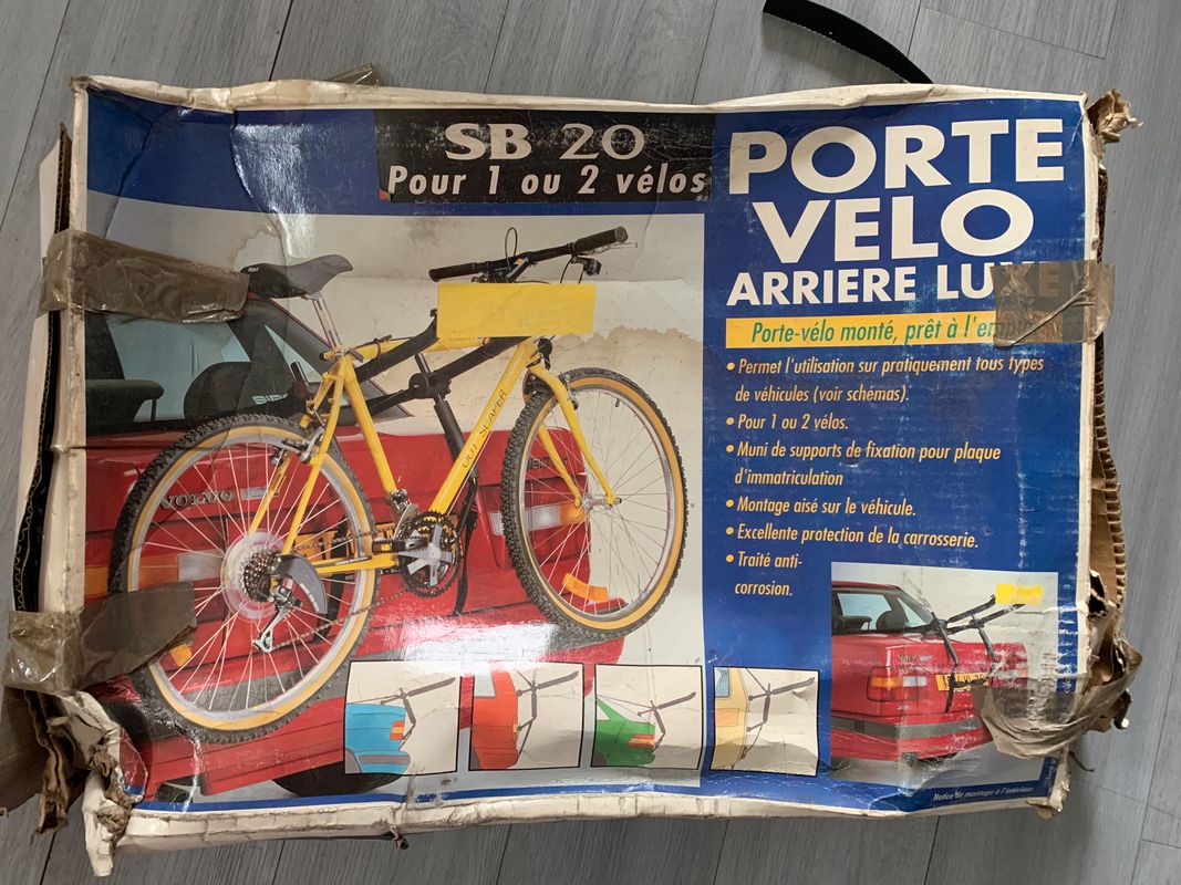 Plaque d'immatriculation porte-vélo