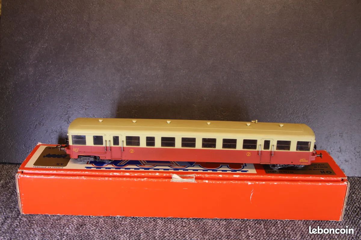 ANCIEN WAGON VOYAGEURS train electrique AS remorque d autorail xrbd