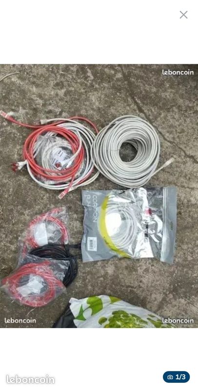 Lot cable alimentation et internet neuf (image 1)