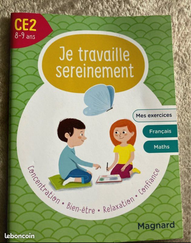 Livre, Je travaille sereinement CE2, 8-9 ans.exercices maths et français. Magnard (image 1)