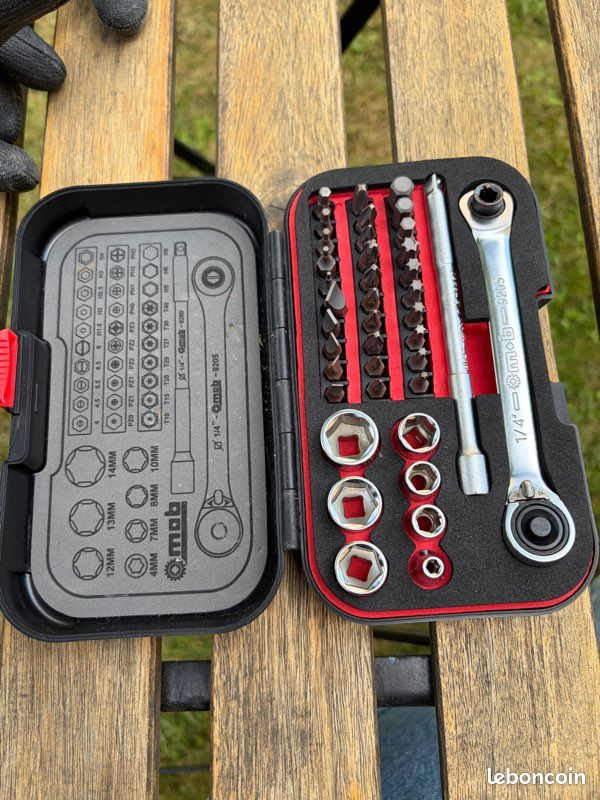 Cliquets et douilles 1/4" - Coffret Mob XS de 39 pièces (image 1)