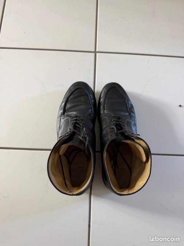 Paraboot Beaulieu cuir noir lisse bon état (image 3)
