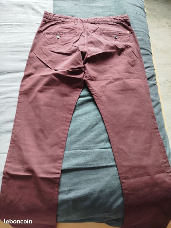 Pantalon bordeaux slim fit Celio (image 2)