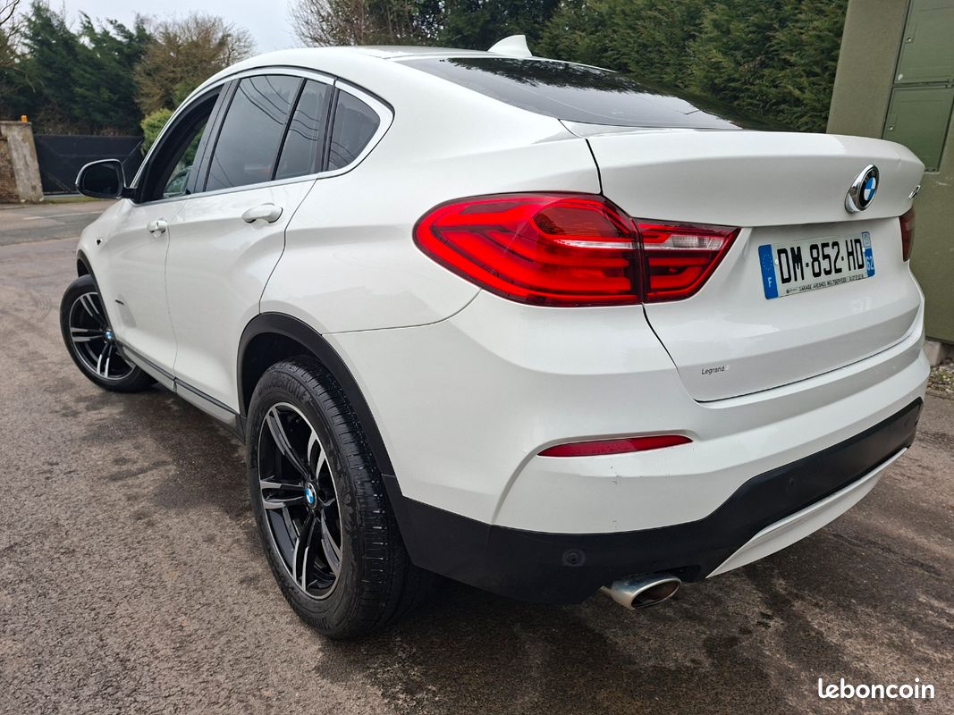 Superbe Bmw X4 20d 190cv Xdrive Xline bva Jantes Pack M*Cuir*gps*bluetooth*hayon elec*Révisée et garantie 12mois*Carnet complet (image 3)