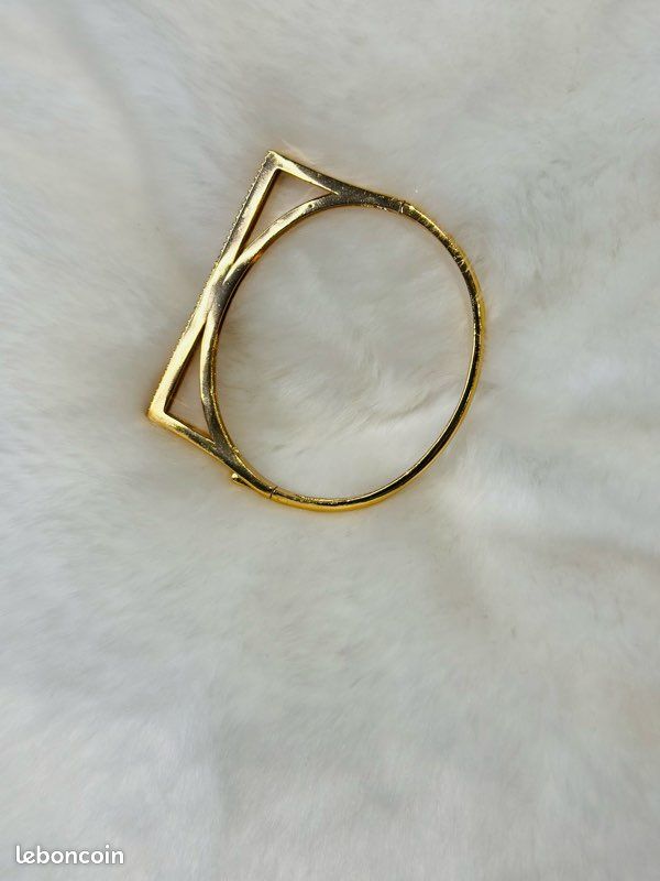 Bracelet doré et zircon (image 4)