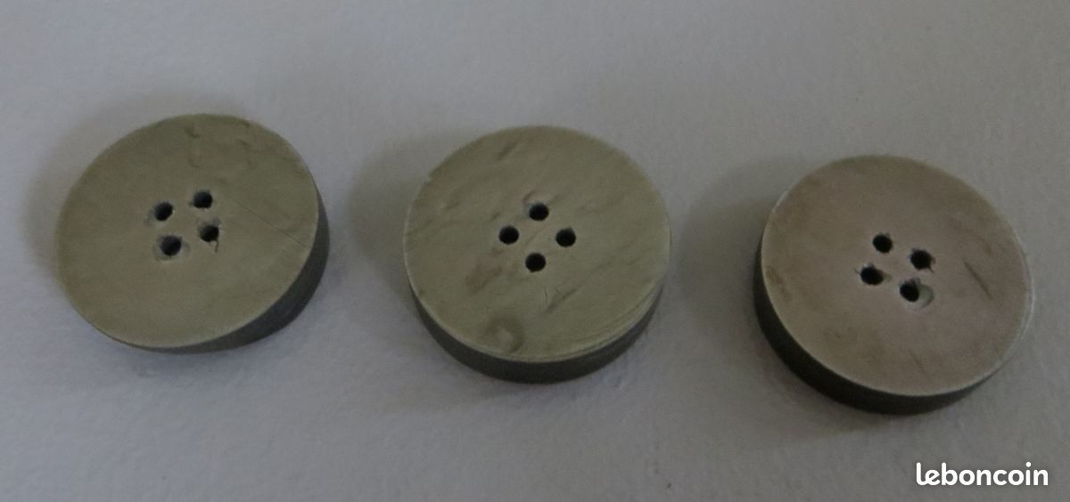 Boutons Marbrés Vintage Streamline Ronds - Neuf Pour Customisation Vêtements