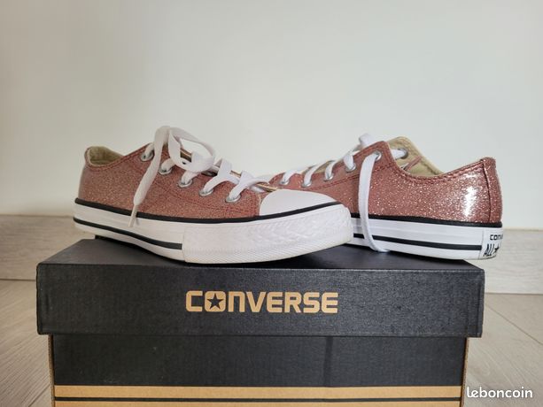 converse blanche basse taille 34