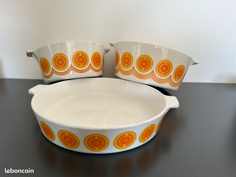 Plat cuisson pyroflam vintage - Arts de la table