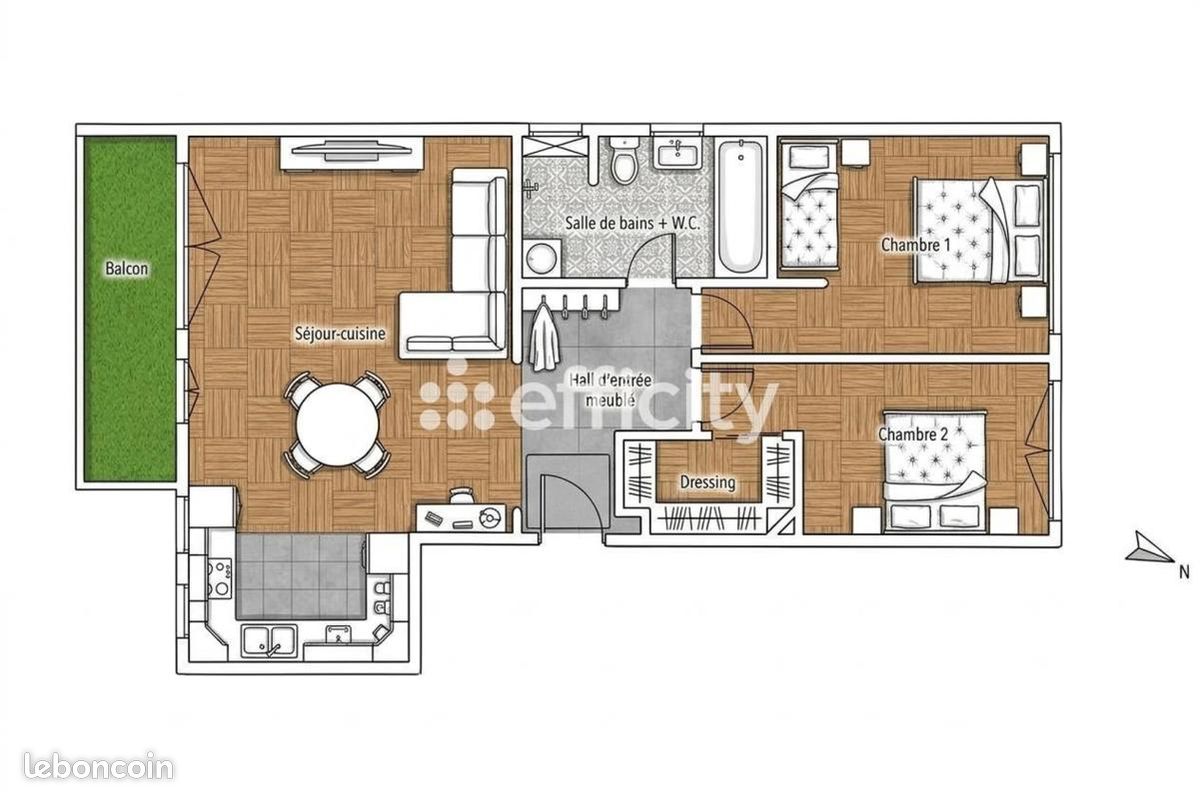 Appartement 3 pièces 67 m² · à Villejuif · 67 m² · 339 000 €