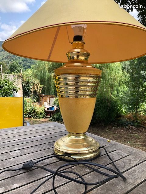 Grande lampe Louis Drimmer vintage signée – fonctionnelle (image 1)