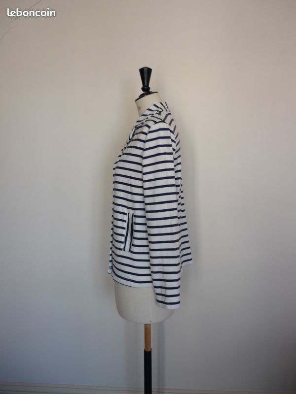 Caban jersey marin 16 ans, TBE - Petit Bateau (image 5)