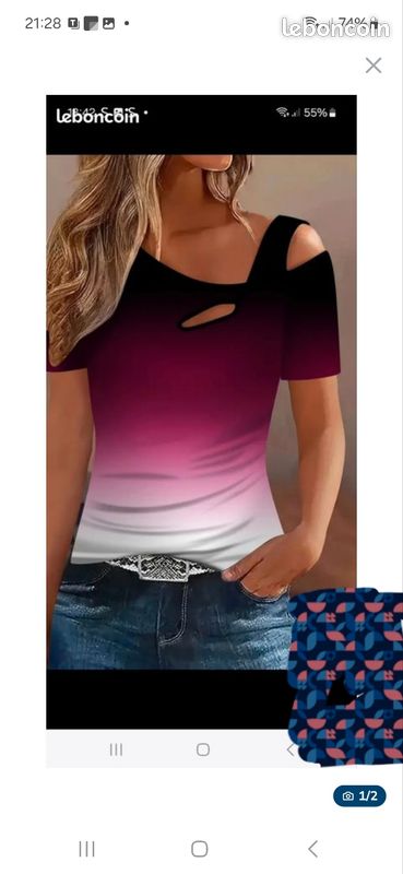 Tee-shirt t.M neuf infroissable (image 1)