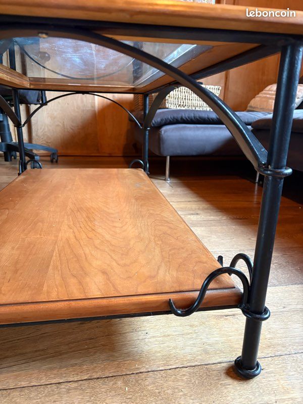 Table basse artisanale en fer forgé (image 3)