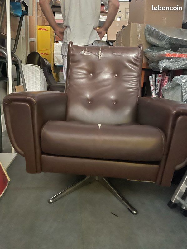 Vends 100 - 1 fauteuil vintage 70s (image 2)