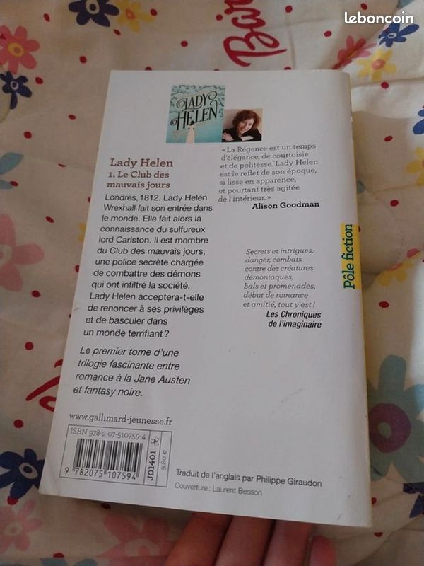 Roman Lady Helen 1 Le Club des Mauvais Jours - Allison Goodman (image 3)
