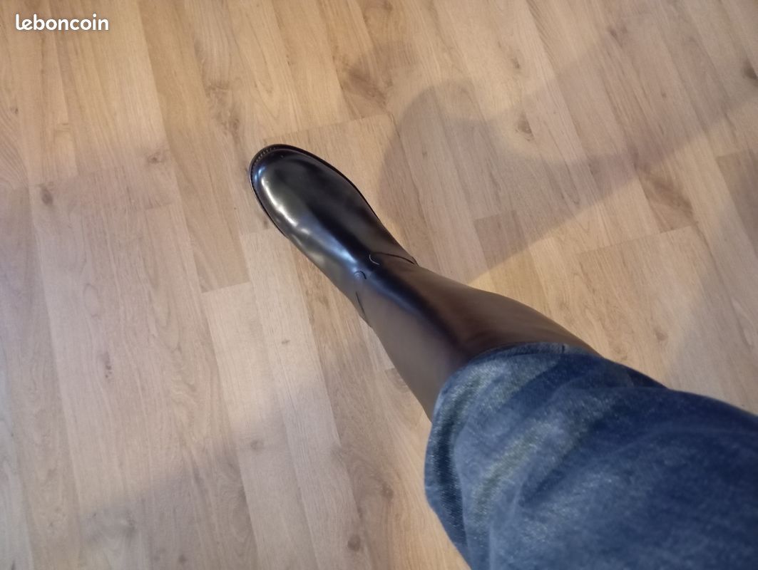 Paire bottes tout cuir jean marie weston (image 1)