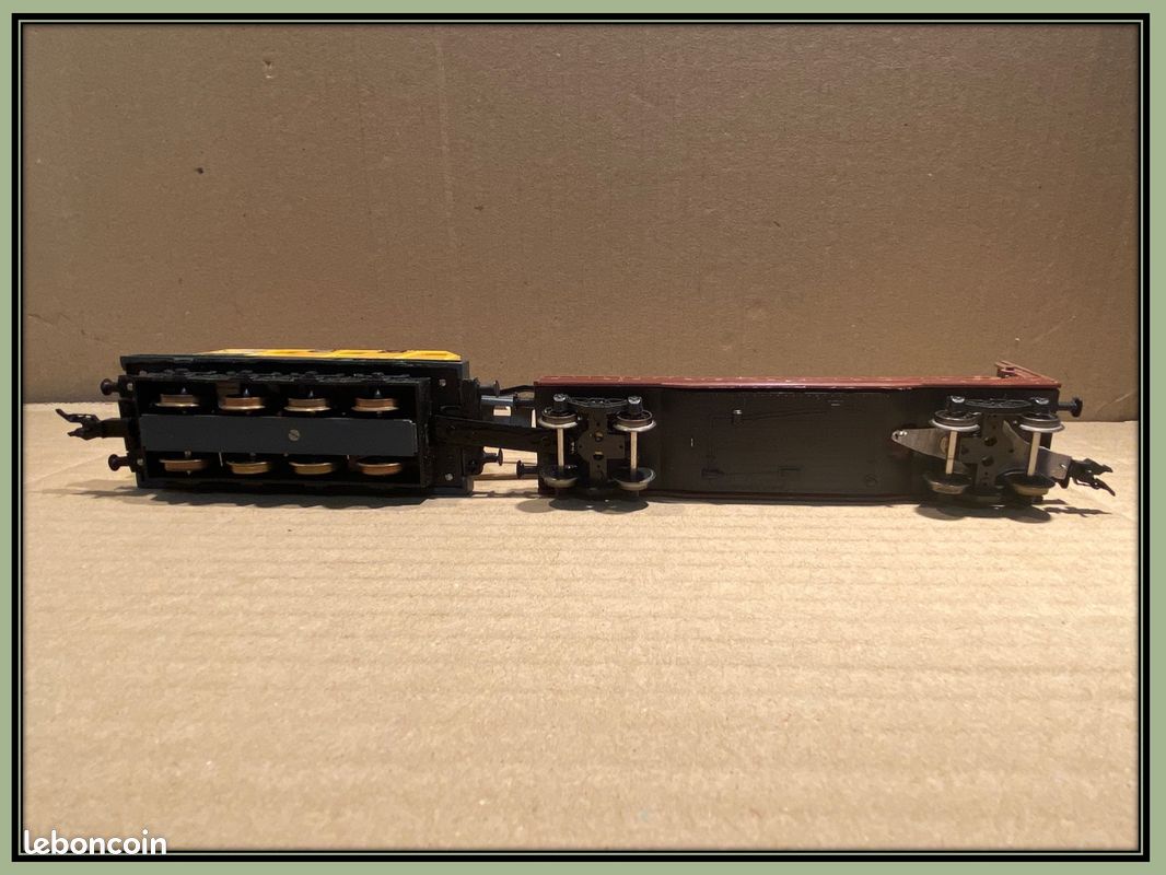 Jouef HO Grue Et Wagon Porteur HJ6142 - Train électrique - Comme Neuf