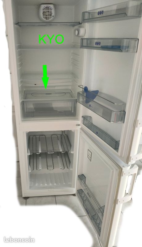 Whirlpool clayette étagère en verre transparent, bords plastique, 481245088282, réfrigérateur-congélateur combiné ARC6428 - Très bon état (image 8)