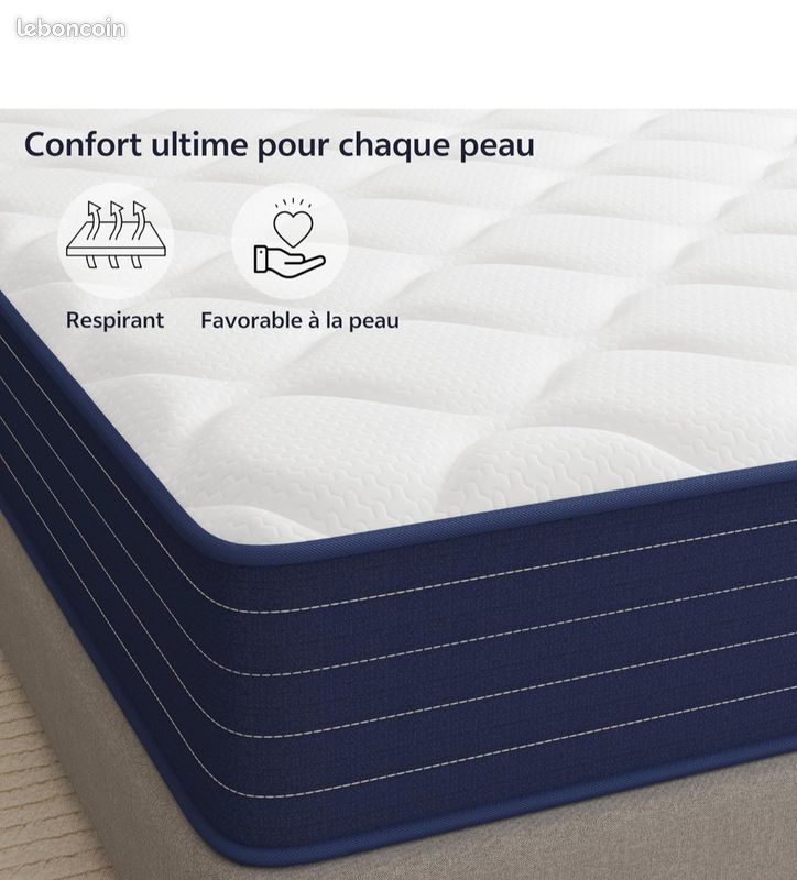 Sommier + matelas 90 x 190 (image 3)