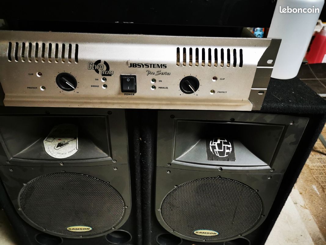 Enceintes + amplificateur + table de mixage +double lecture CD (image 1)
