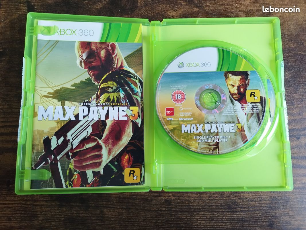 Max Payne 3 XBOX 360 VF très bon état (image 2)