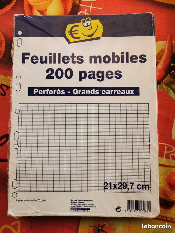 Feuilles simples, doubles, à dessin et pochettes plastiques (image 3)