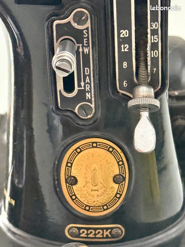 Machine à coudre SINGER Featherweight 222K — n° EL 684058 — 1956, Écosse (image 4)