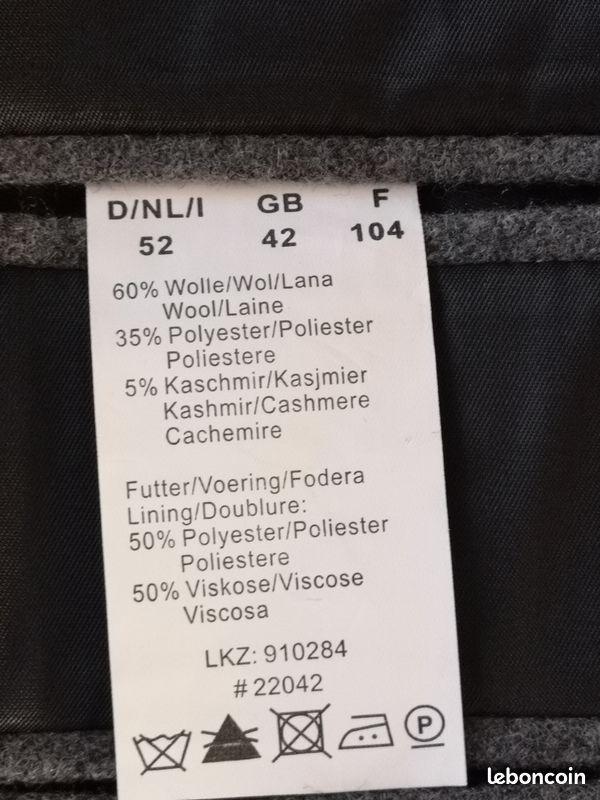Belle veste grise neuve laine/cachemire HEINE 52 (image 5)