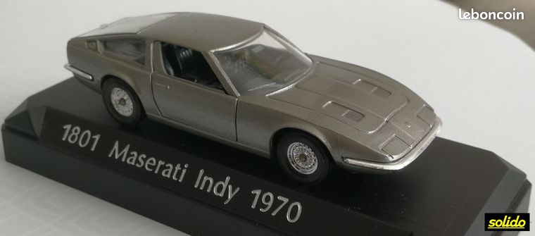 Solido 185 Maserati Indy 1:43, Miniature Voiture Collection, état Très Bon, Boîte