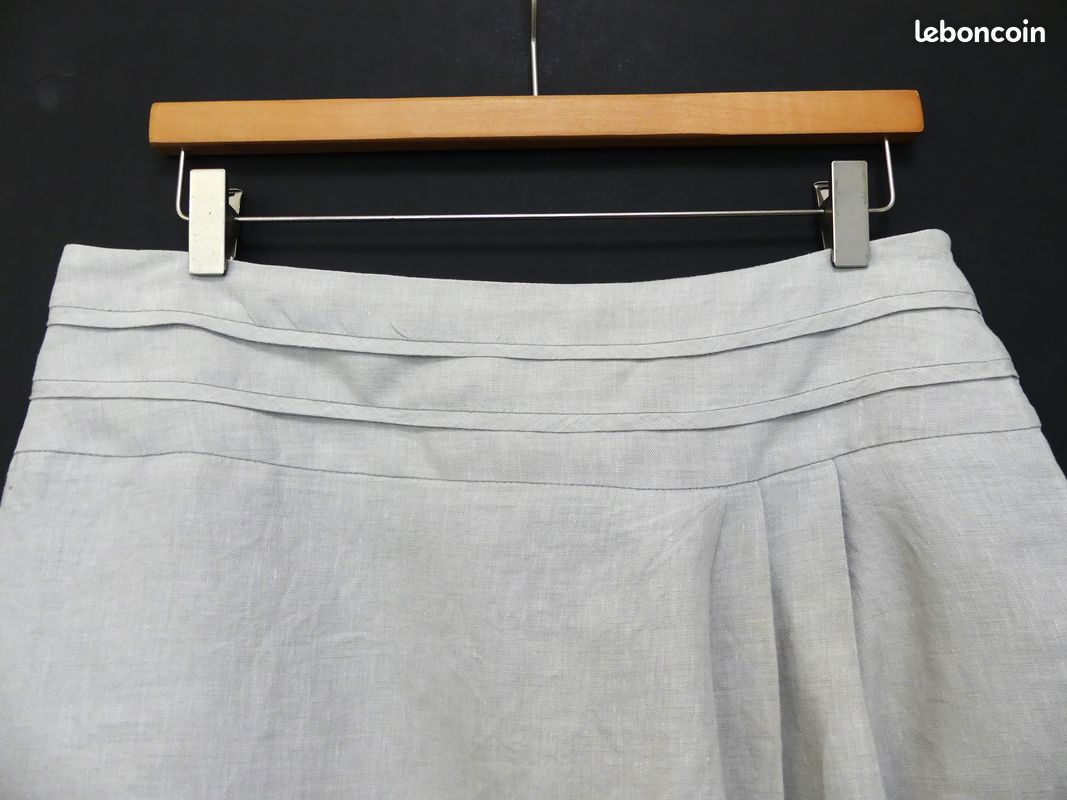 Jupe en lin mélangé - Blanc - FEMME | H&M FR