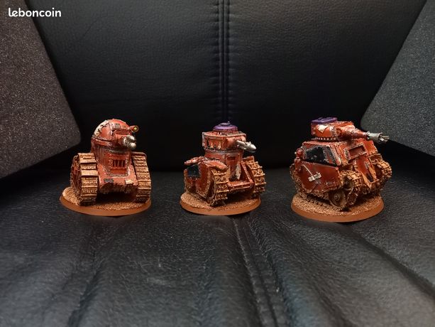 3 Grot Tanks Ork - Warhammer 40k - Forge World - OOP - Partiellement Assemblés/peints