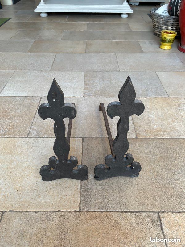 2 Chenets fer forgé (image 2)