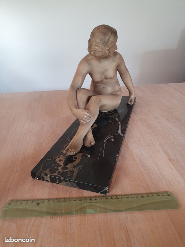 Statue de femme art déco, (image 9)