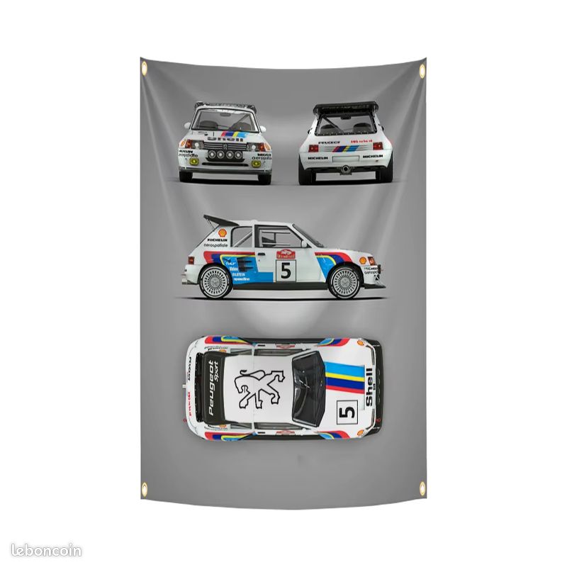 Banderole Corvette C4 Cab / Bannière Affiche panneau PVC Garage Déco