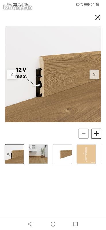2 plinthes couleur chêne (image 3)