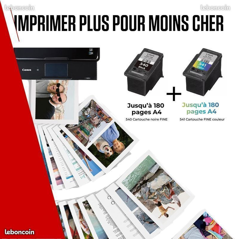 Canon Pack Encre & Papier - PG-540/CL-541 Cartouches d'encre ...