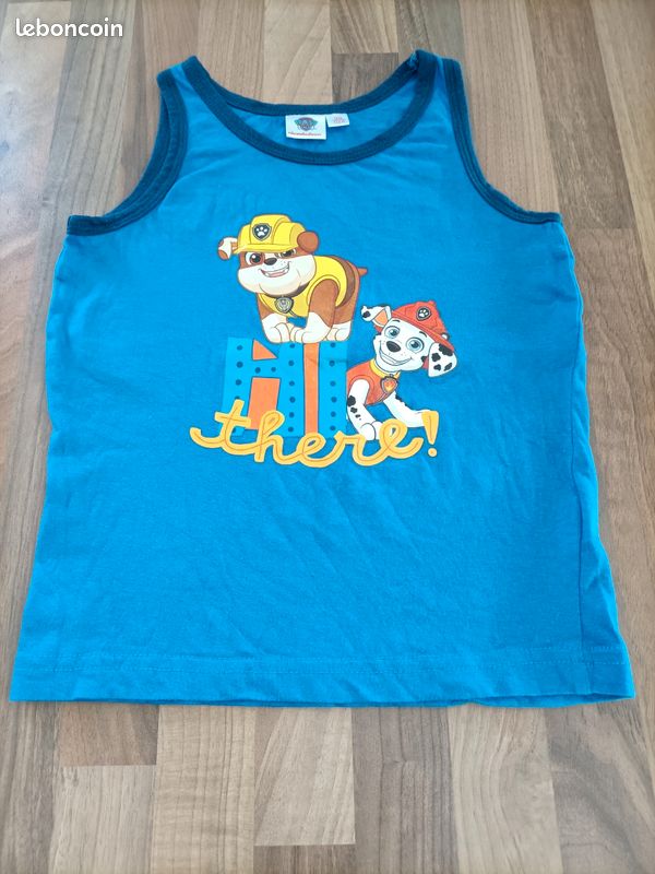 Débardeur bleu pat patrouille 3-4 ans Vêtements