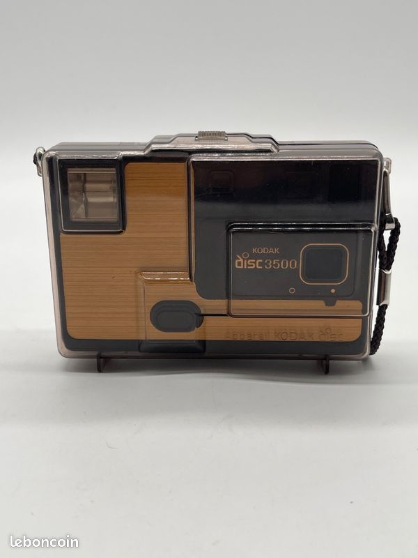 Appareil photo argentique vintage Kodak Disc 3500 avec étui et notice #c81 (image 2)
