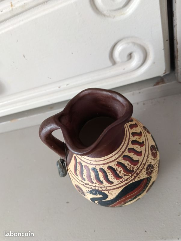 Réplique artisanale d'une cruche à vin grecque antique (image 4)