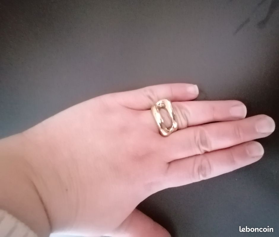Bague plaqué or Unode50 (image 2)